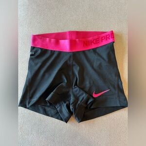 Nike PRO Women's Black and Pink Spandex, Dri-Fit. XS